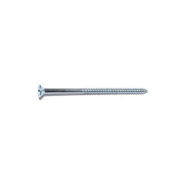 Midwest Fastener Wood Screw, #10, 3-1/2 in, Zinc Plated Steel Flat Head Phillips Drive, 100 PK 02587 - main